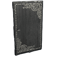 Black Decorative Wood Door