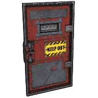 Keep Out Armored Door